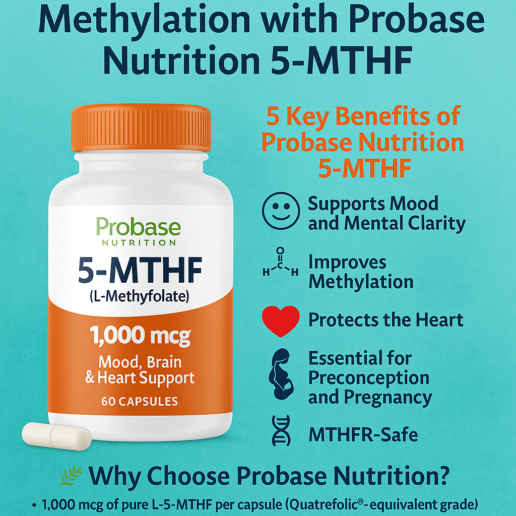 🌿 Elevate Your Mood, Mind & Methylation with Probase Nutrition 5-MTHF