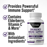 Thumbnail for Probase Nutrition Emergency Immune Support 60 Capsules 30-Day Supply