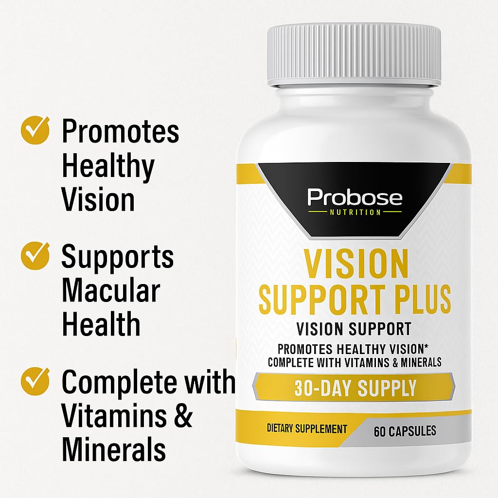 Probase Nutrition Vision Support Plus 60 Capsules 30-Day Supply