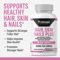 Thumbnail for Probase Nutrition Hair, Skin and Nails Plus 60 Capsules 30-Day Supply