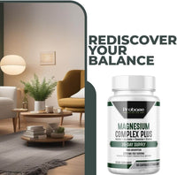 Thumbnail for Magnesium Complex Plus with Magnesium Malate, Glycinate, L-Theanine, and Choline High Absorption Formula 60 Capsules 30-Day Supply