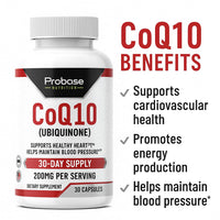 Thumbnail for Probase Nutrition CoQ10 (Ubiquinone) 30 Capsules 30-Day Supply