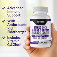 Thumbnail for Probase Nutrition Emergency Immune Support 60 Capsules 30-Day Supply