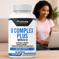 Thumbnail for Probase Nutrition B Complex Plus with B-12 60 Capsules 30-Day Supply