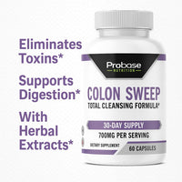 Thumbnail for Probase Nutrition Colon Sweep 60 Capsules 30-Day Supply