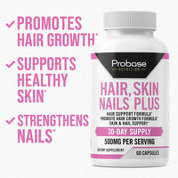 Thumbnail for Probase Nutrition Hair, Skin and Nails Plus 60 Capsules 30-Day Supply