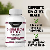 Thumbnail for Probase Nutrition Digestive Enzyme Pro Blend 60 Capsules 30-Day Supply
