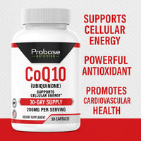 Thumbnail for Probase Nutrition CoQ10 (Ubiquinone) 30 Capsules 30-Day Supply