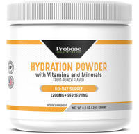 Thumbnail for Probase Nutrition Hydration Powder - Fruit Punch Flavor 240 Grams