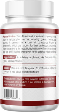 Thumbnail for Resveratrol Supplement (Capsules)