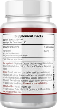 Thumbnail for Resveratrol Supplement (Capsules)