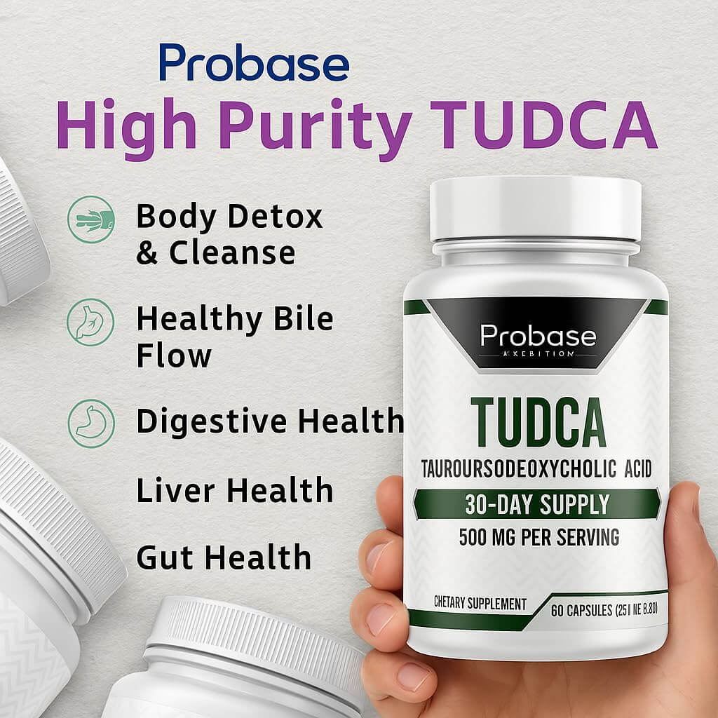 TUDCA – Premium Liver Support Supplement – 500mg Per Serving – 60 Capsules – High Purity Bile Salt Formula – Vegan, Non-GMO