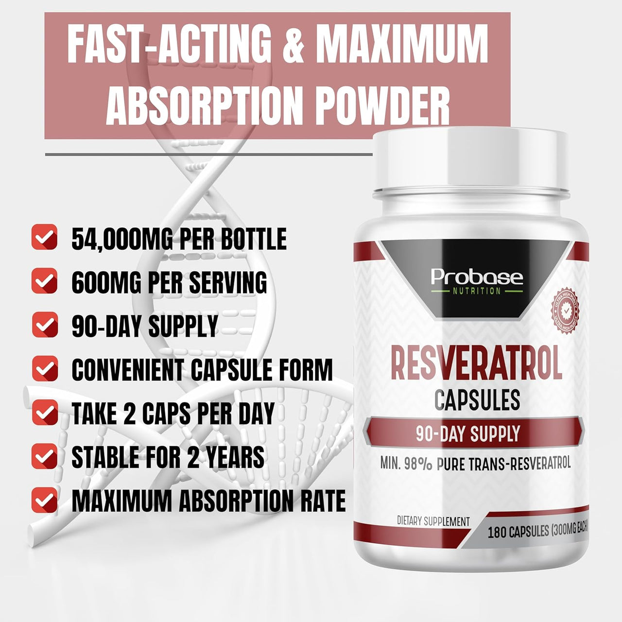 Resveratrol Supplement (Capsules)