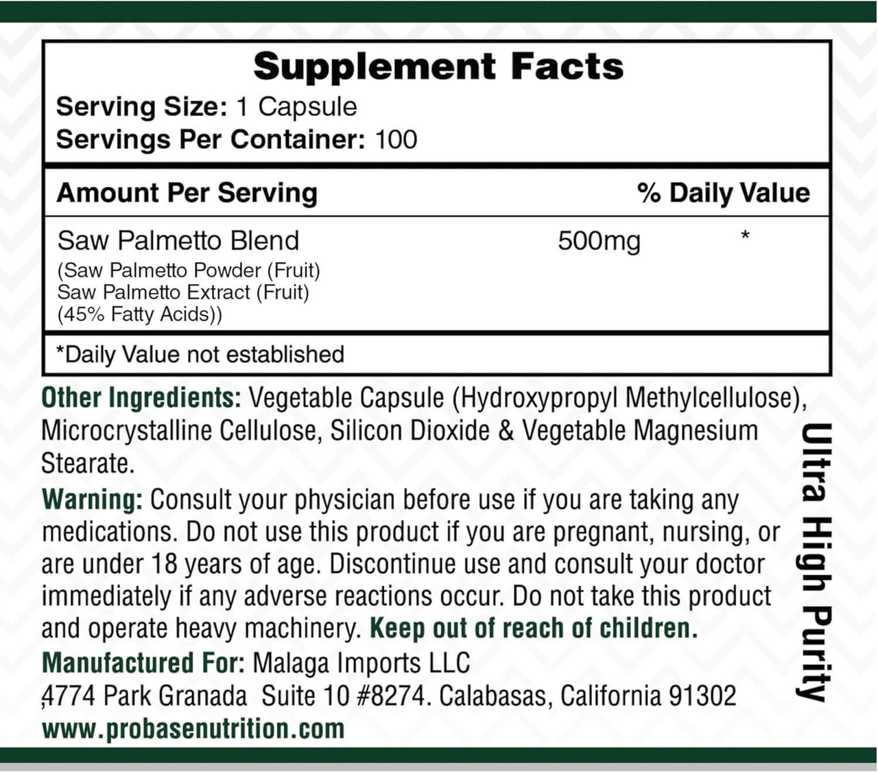 Saw Palmetto for Men's Prostate Health – Supports Prostate, Urinary & Hair Wellness – Powerful DHT Blocker for Male Health – 3+ Month Supply of Saw Palmetto Extract