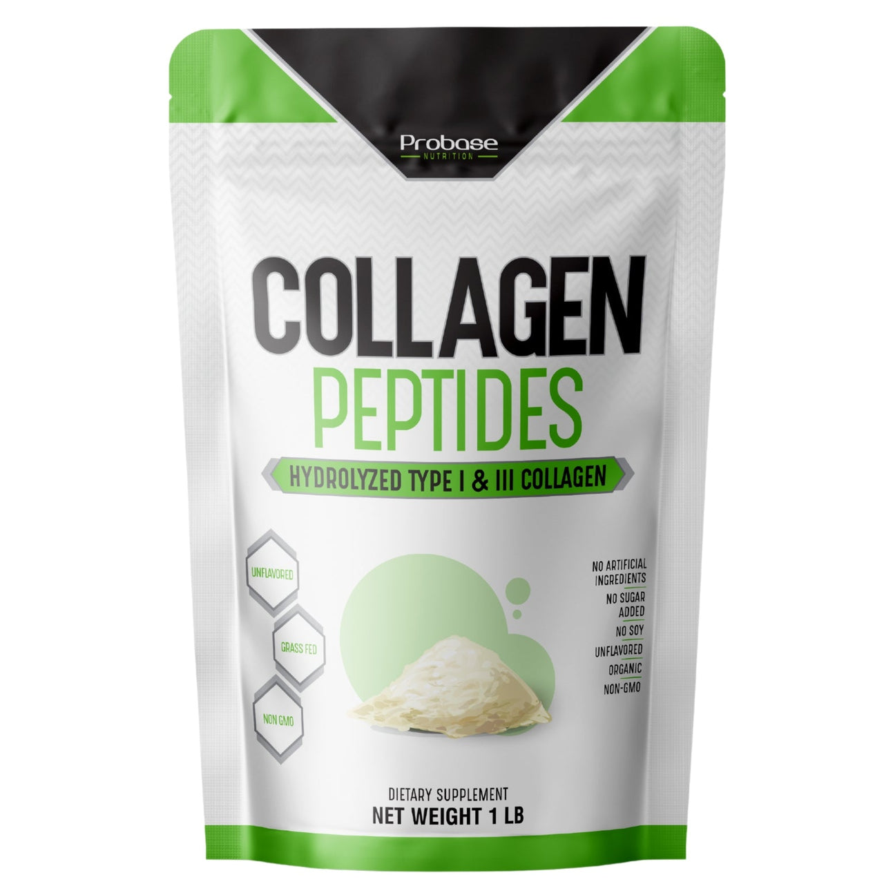 1 LB Bovine Collagen Peptides (Unflavored) - Probase Nutrition