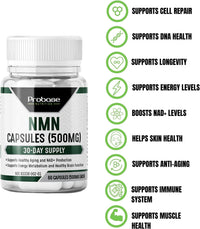 Thumbnail for NMN Capsules 60 Count (500mg Each)- Guaranteed over 98% purity- 30-Day Supply - Probase Nutrition