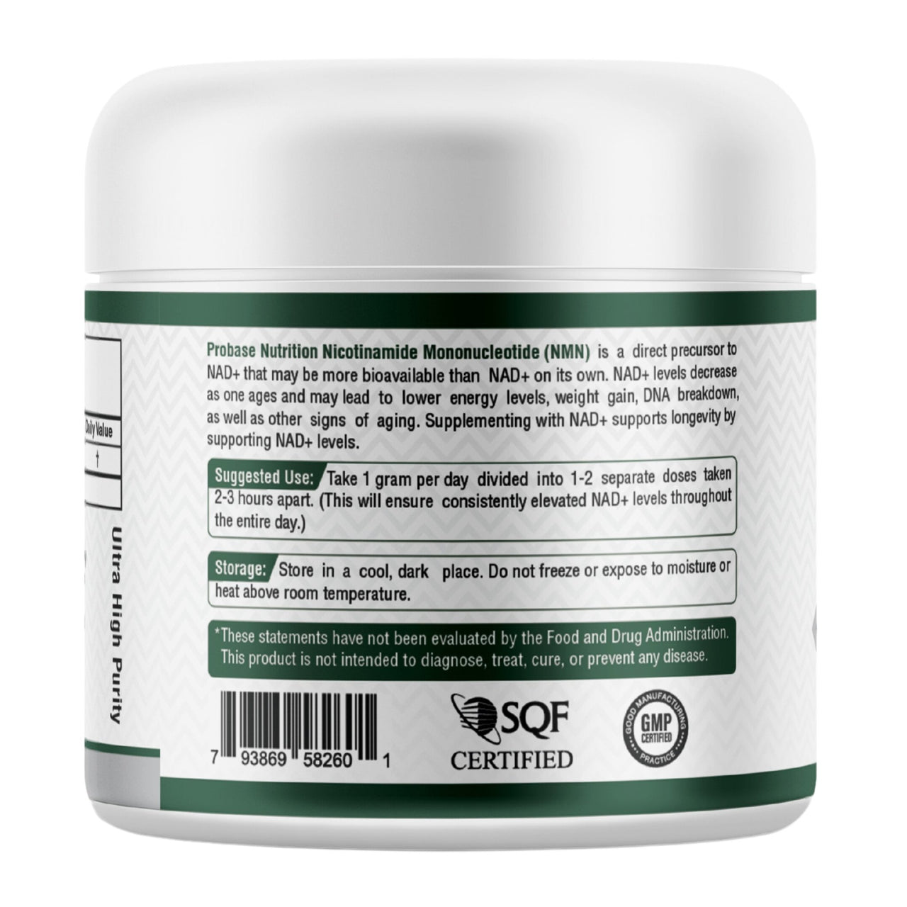 NMN Powder 40 Grams - Over 98% Pure - 40-Day Supply - Probase Nutrition