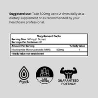 Thumbnail for NMN Powder 40 Grams - Over 98% Pure - 40-Day Supply - Probase Nutrition