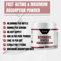 Thumbnail for Probase Trans-Resveratrol Powder - Guaranteed over 98% purity - 40-Day Supply - Probase Nutrition