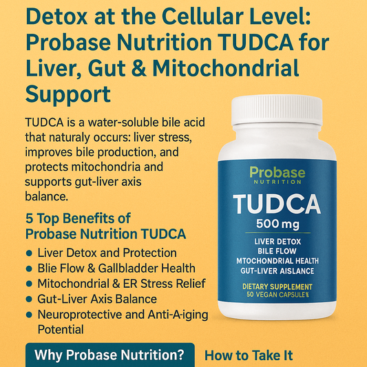 💧Detox at the Cellular Level: Probase Nutrition TUDCA for Liver, Gut &amp; Mitochondrial Support