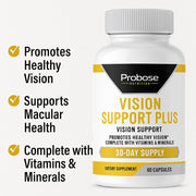 Probase Nutrition Vision Support Plus 60 Capsules 30-Day Supply