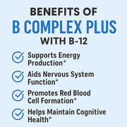 Probase Nutrition B Complex Plus with B-12 60 Capsules 30-Day Supply