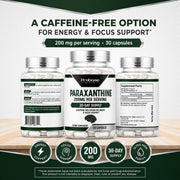 Probase Nutrition Paraxanthine 200mg Capsules for Clean Energy & Focus 30ct
