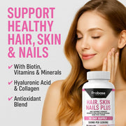 Probase Nutrition Hair, Skin and Nails Plus 60 Capsules 30-Day Supply
