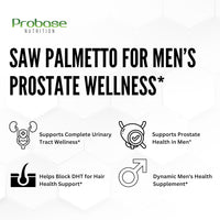 Thumbnail for Saw Palmetto for Men's Prostate Health – Supports Prostate, Urinary & Hair Wellness – Powerful DHT Blocker for Male Health – 3+ Month Supply of Saw Palmetto Extract