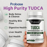 TUDCA – Premium Liver Support Supplement – 500mg Per Serving – 60 Capsules – High Purity Bile Salt Formula – Vegan, Non-GMO