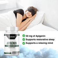 Thumbnail for Probase Nutrition Apigenin 50mg Capsules - 120 Count - Non-GMO, Vegan, Gluten Free - 120-Day Supply