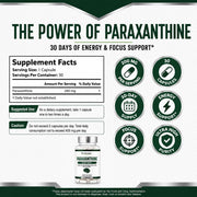 Probase Nutrition Paraxanthine 200mg Capsules for Clean Energy & Focus 30ct