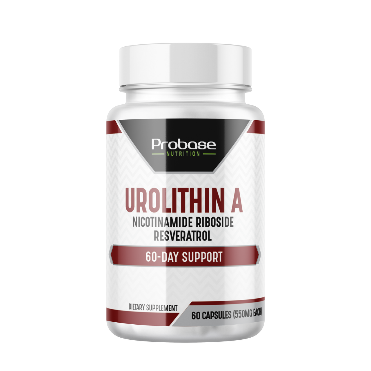 Probase Urolithin A - [60-Day Supply] - with Added NR and Resveratrol, Premium Quality Cellular Health Support - Alternative to NMN, NAD, CoQ10, PQQ for Healthy Aging