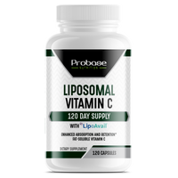 Thumbnail for Probase Nutrition Liposomal Vitamin C with LipoAvail- Brain, Heart, Eye & Immune Support - Provides 500 mg of Bioavailable Vitamin C - Non-GMO, Gluten-Free & Soy-Free - 120 Capsules