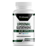 Thumbnail for Probase Nutrition Liposomal Glutathione with LipoAvail Supplement 500mg per Serving, 60 Capsules (Vegan Safe, Non-GMO) Max Absorption Liposomal Glutathione