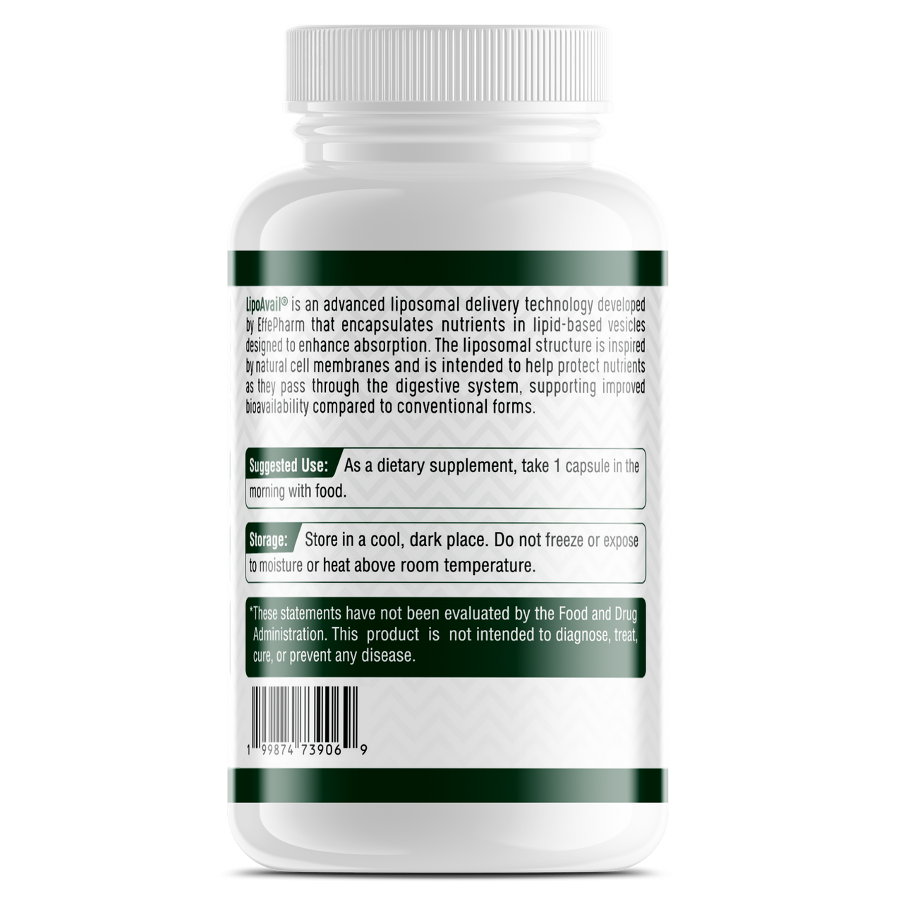 Probase Nutrition Liposomal Vitamin C with LipoAvail- Brain, Heart, Eye & Immune Support - Provides 500 mg of Bioavailable Vitamin C - Non-GMO, Gluten-Free & Soy-Free - 120 Capsules