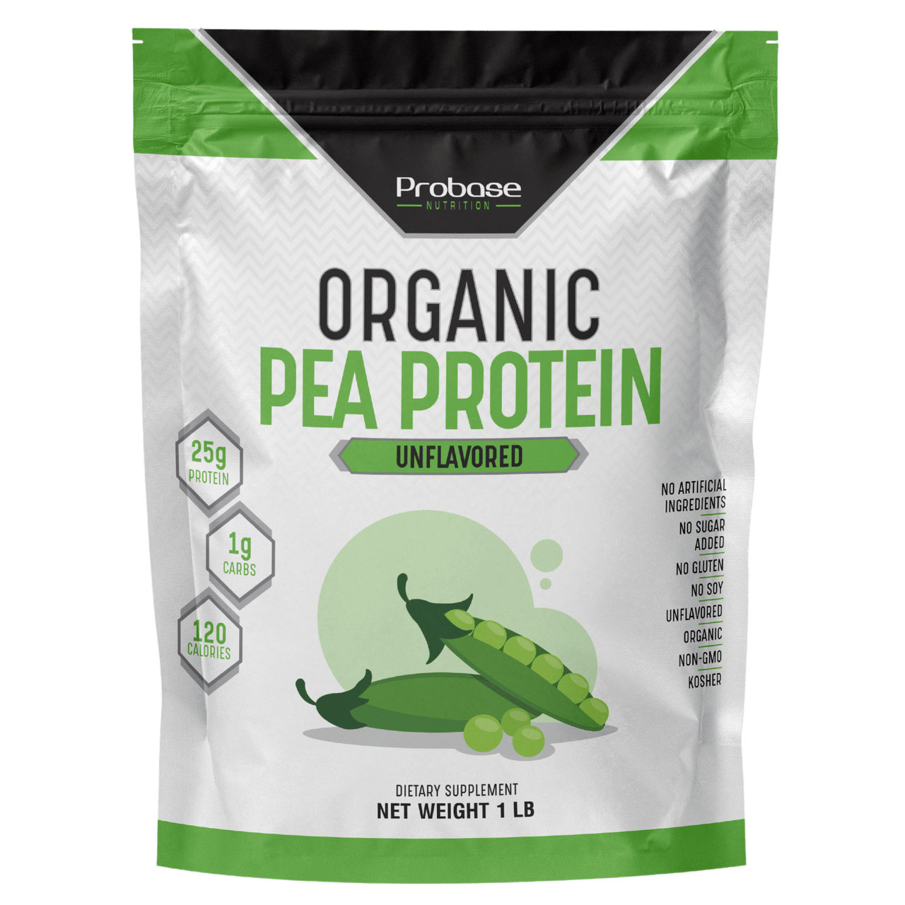 Organic Pea Protein (1 pound) - Probase Nutrition