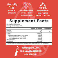 Thumbnail for Antarctic Krill Oil Supplement, 1000mg Per Serving, 300 Soft-Gels - Probase Nutrition