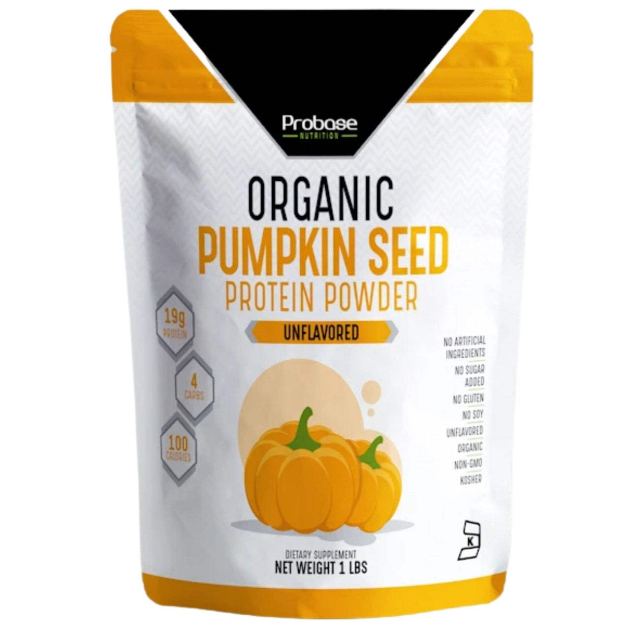 Organic Pumpkin Seed Protein (1 Pound) - Unflavored - Probase Nutrition