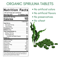 Thumbnail for Organic Spirulina Supplement, 3000MG Per Serving, (4 Month Supply) - Probase Nutrition